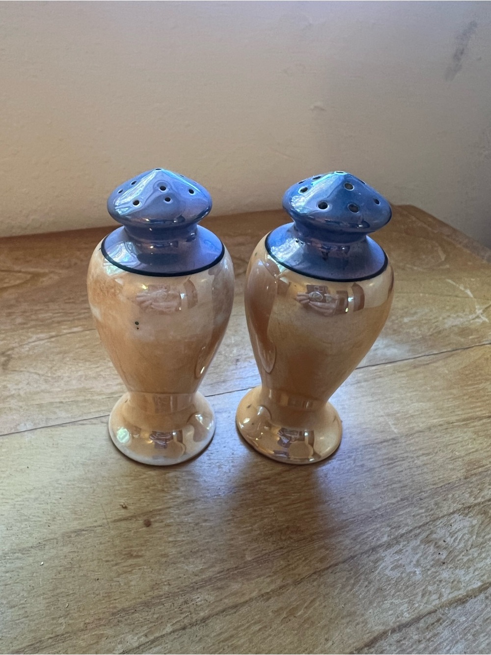 vintage Japan Lusterware Salt and Pepper Shakers